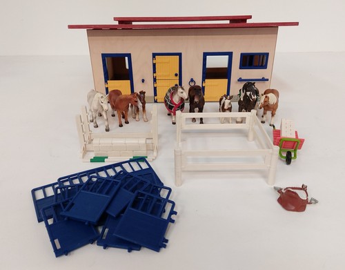 Wooden riding stables and - riding,