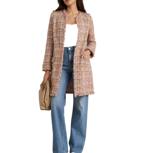 Zara tweed long jacket - long,