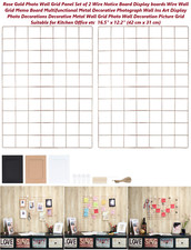 Wall Grid Panel Rose Gold