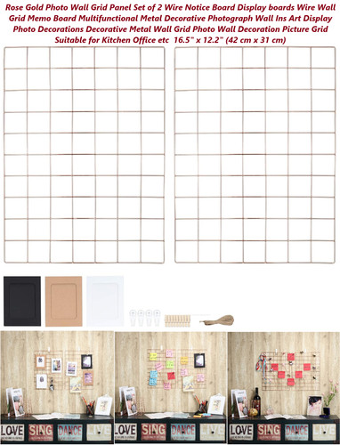 Wall grid panel rose gold - panel,