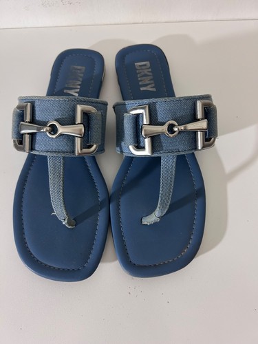 Dkny denim flip flops - dkny, size