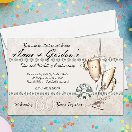 Personalised 60th diamond - 10,