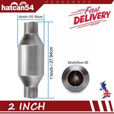 UNIVERSAL SPORTS CAT CATALYTIC CONVERTER HIGH FLOW 400 CELL STAINLESS 2" inch