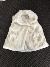 Matalan Girls Faux Fur Cream