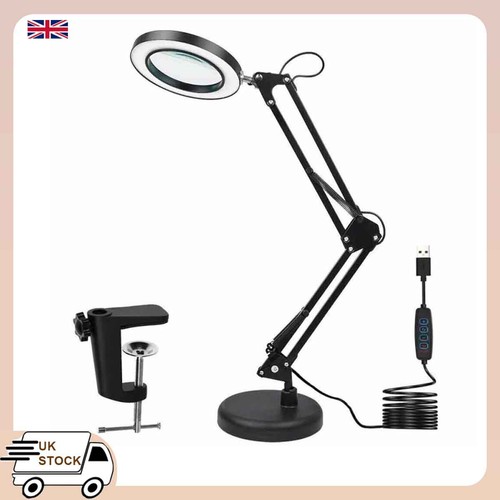 10x magnifying glass - desk, lamp