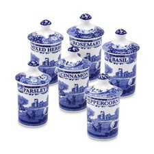 Blue Italian Set of 6 Spice