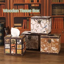 Luxury Wooden Tissue Box Napkin Box Exquisite Large Capacity Paper Towel Case