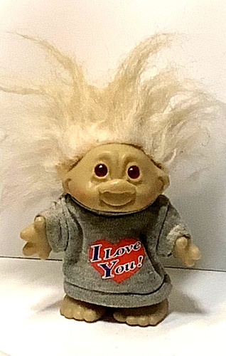 Grey haired dam troll doll - grey-haired,