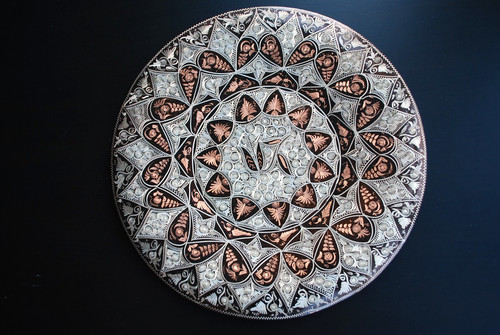 Vintage copper wall plate - vintage,
