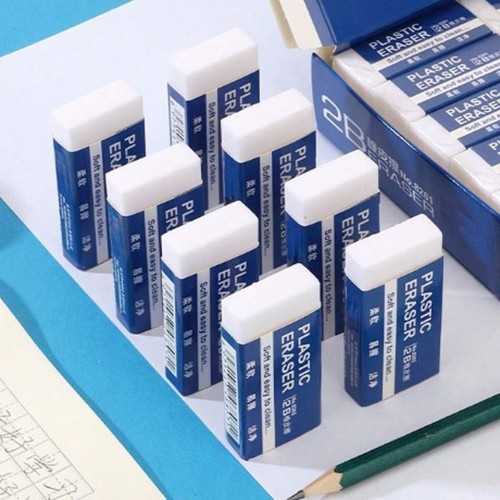 Pcs white pencil erasers - pcs,