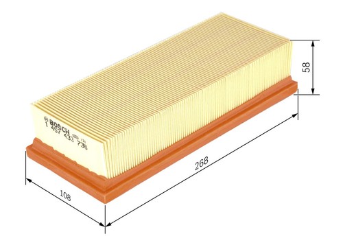 1457433736 air filter bosch - 1457433736,