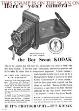 1931 Advert (2) KODAK 'Boy Scout' Concertina Camera Art Deco Era Print AD 708/51