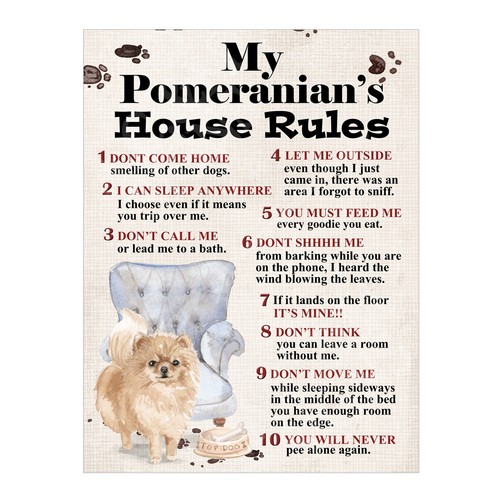 Pomeranian house rules - my,