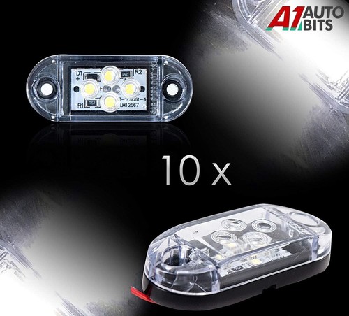 10x white 24v led side - 24v,