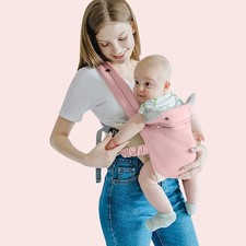 SONARIN 4-in-1 Lightweight Baby Carrier 0-36 Months. Pink Colour.