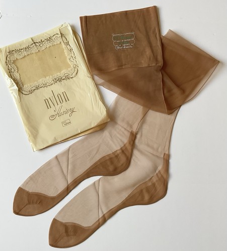 Vintage nylon stockings seamed - stockings,