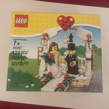 LEGO 40197 Wedding Cake Topper / Favour - Bride & Groom - NEW Retired 2018 BNIB 