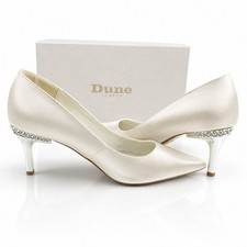 Dune London Ivory Satin Court