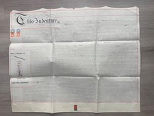 Bolton Lancashire Vellum Indenture Land Deed 1904 Royle to Stevenson Wax Seal