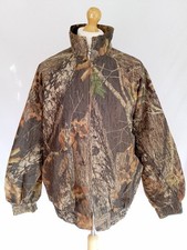 LIBERTY MOSSY OAK BREAKUP CAMOUFLAGE JACKET LARGE GOOD HUNTING FISHING 