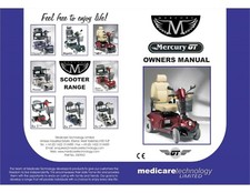 MERCURY / NEO - MOBILITY SCOOTER -  OWNERS MANUAL - PRINTED TO ORDER