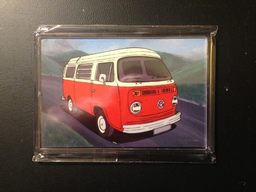 White red volkswagen - red, vw