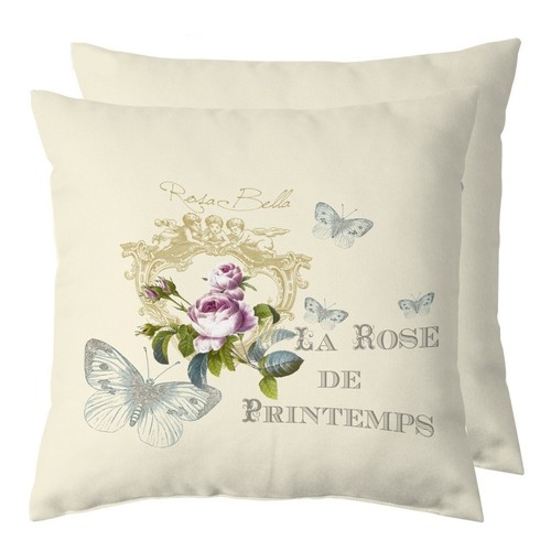 French shabby chic cushion - french,