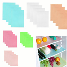 Antibacterial Fridge Shelf Liner Mat Kitchen Drawer Liner Sheets Waterproof 4pcs