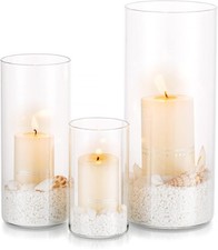 Hurricane Candle Holder Glass