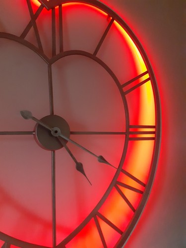 Valentines heart shaped clock - heart,