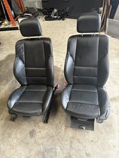 BMW E46 3 Series Saloon Msport Black Leather Front Seats *immaculate*
