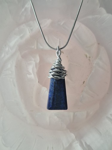 Handwrapped lapis lazuli - handwrapped,