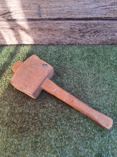 Vintage wooden mallet - vintage,
