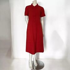 Ex Seasalt Women's Birch Glade Dress Dark Cinnamon Size 10 Red