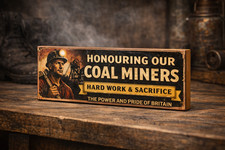 Coal miner tribute sign - tribute,