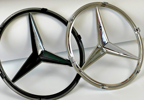 Mercedes benz chrome - mercedes, chrome/