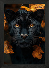 Wildlife Black Panther Framed