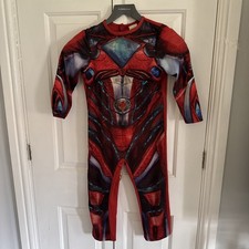 Sabanas Power Ranger Fancy Dress Red Ranger Costume Age 5-6 Year Halloween