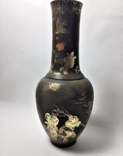 Unusual vase decorated with - unusual,