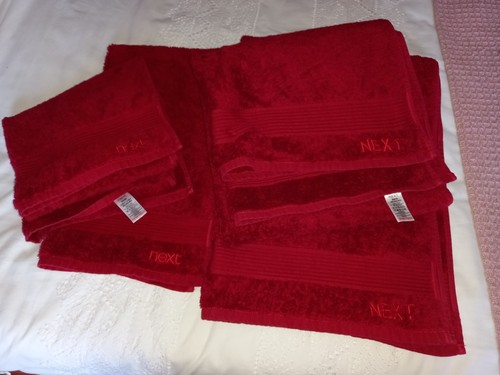 Set red towels - set, 4