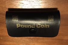 New Black Faux Leather Meter Feeder, Space for 6 Coins/Tokens, Popper Fastening