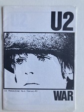 U2 official fan club magazine no. 6 February 1983 RARE