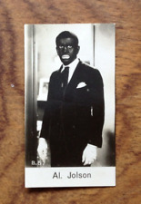 Al Jolson  Choco Wafer Filmstar De Beukelaer Collectable RP Card