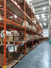 Warehouse Pallet Racking Shelving 900mm Depth Upto 12m H 2700mm Beams Heavy Duty