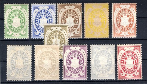 Bavaria telegraph stamps 25 - telegraph, 16/25