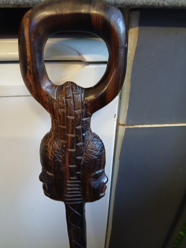 African hand carved wooden - hand,