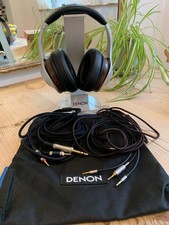 DENON AH-D7100 OVER THE EAR WIRED HEADPHONES PRE-OWNED WITH STAND AND LEADS