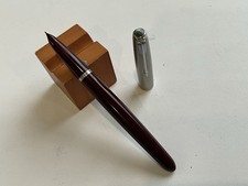 Parker 51 Vintage Burgundy And Steel Cap Fountain Pen