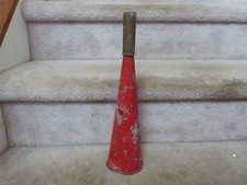 ANTIQUE Tin Metal Red Painted