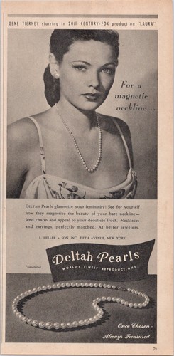 Deltah pearls vintage magazine - deltah,